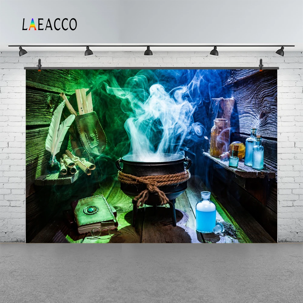 Фотофон Laeacco Magic House с триподом и бутылками сказочные фоны для фотосъемки детского