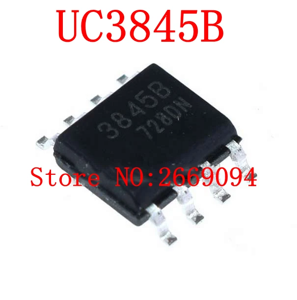100 шт./200 шт. UC3845B UC3845 3845B контроллеры переключения 52 кГц 1A ток PWM w/48% рабочий цикл SOP8 в наличии