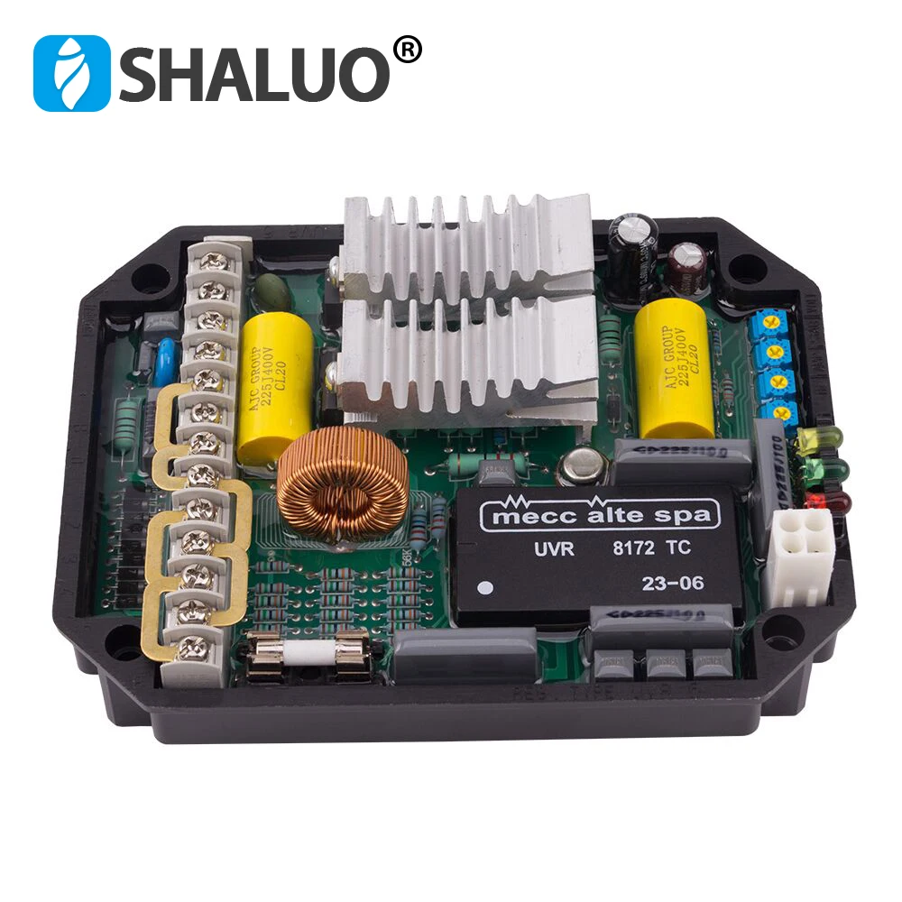mecc alte spa AVR UVR6 Automatic Voltage Regulator China Powerly  Generator Stabilizer Alternator Single Three Phase Adjuster