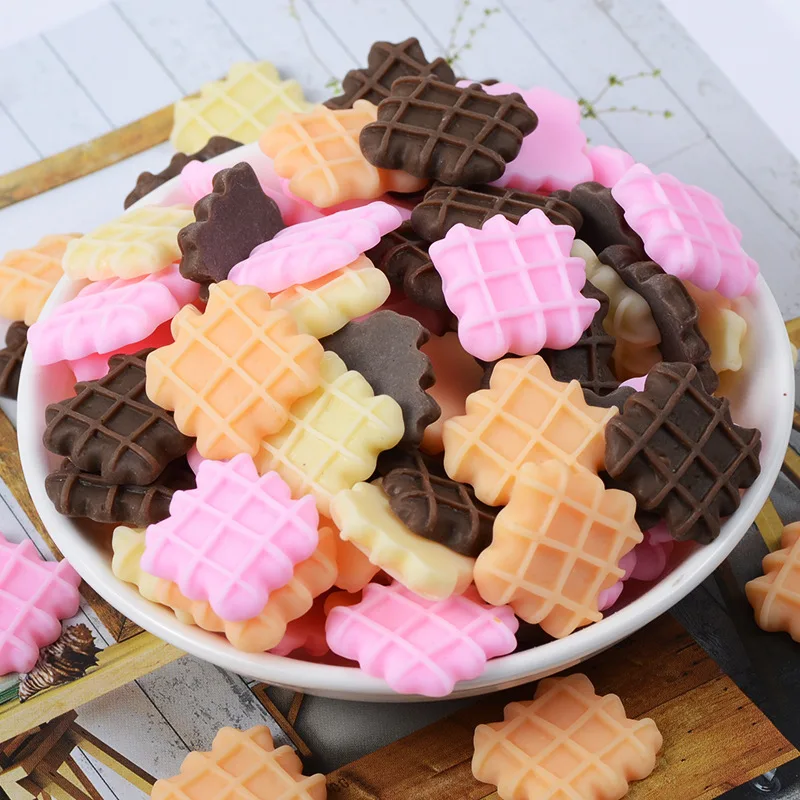 10 шт. Kawaii шоколадное печенье плоской задней кабошон плоская задняя искусственная