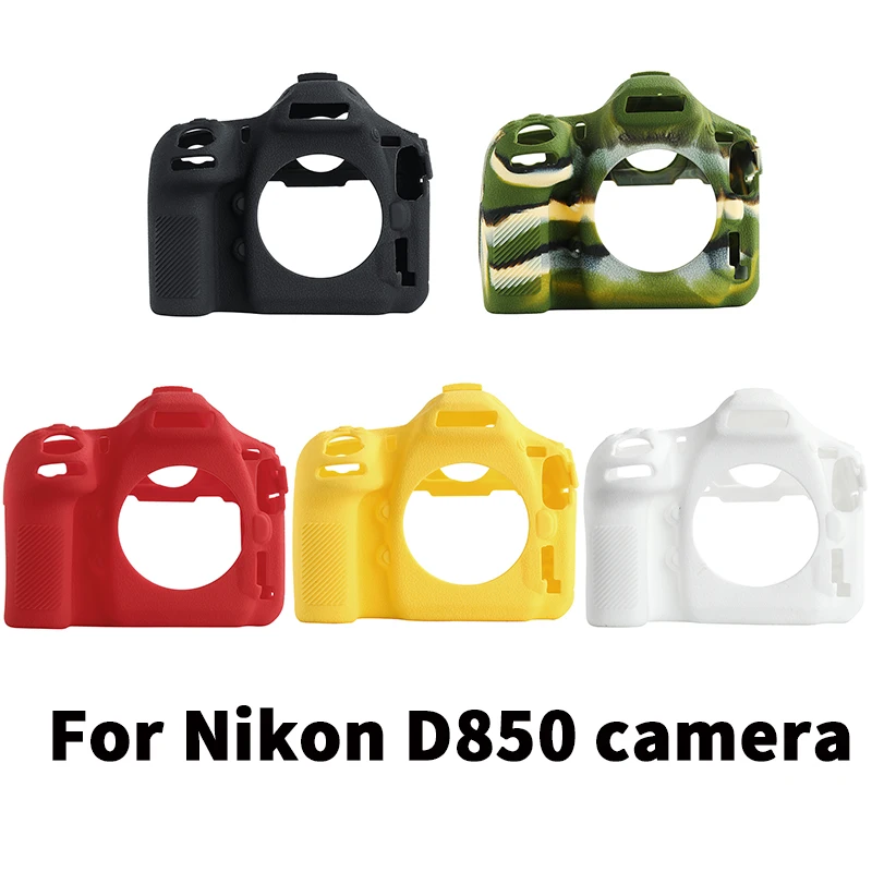 Qeento D850 SLR силиконовый легкий чехол для камеры Nikon черный Камуфляжный желтый