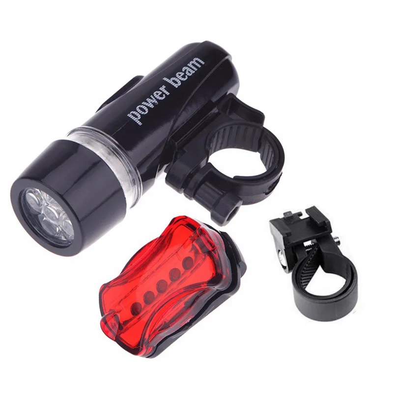 Bicycle Light 1 Комплект велосипедных огней, 5 светодиодных головок для велосипеда+ задний фонарь, водонепроницаемая дорожная MTB велосипедная фара, задняя велосипедная фара, фонарь - Цвет: Bicycle Light 1