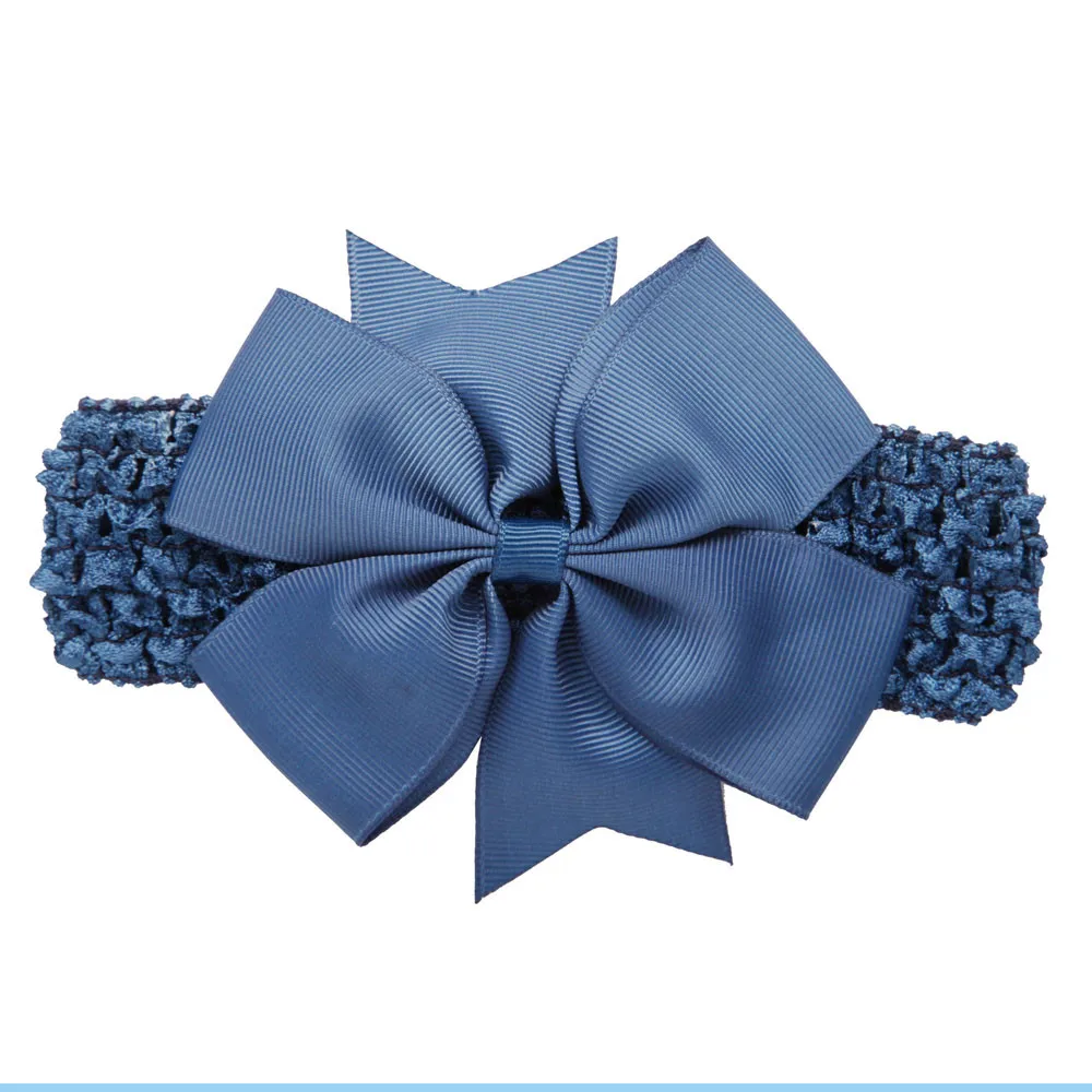 Dark Blue Г. новое поступление, 2 предмета, аксессуары для маленьких девочек, повязка на голову с бантиками, для красоты, forever, короткое платье для детей, Opaska baby Haarbandjes 2 - Цвет: Dark Blue