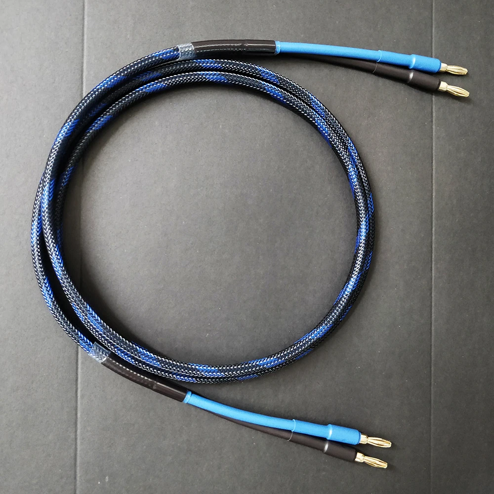 FIHI B5 DIY HiFi Динамик аудио кабель со штекером типа банан Позолоченные аудиофиль