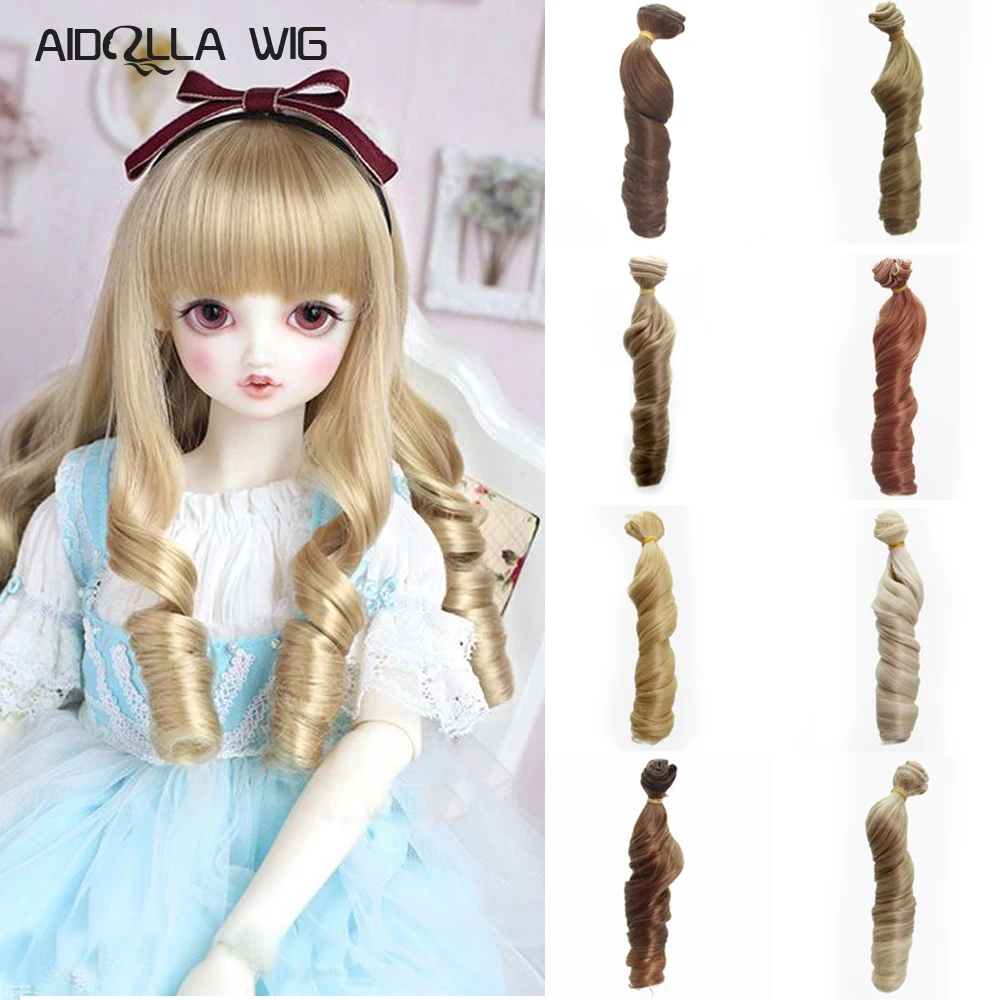 1 шт. волосы refires bjd 15 см * 100 черный золотой коричневый хаки белый серый цвет