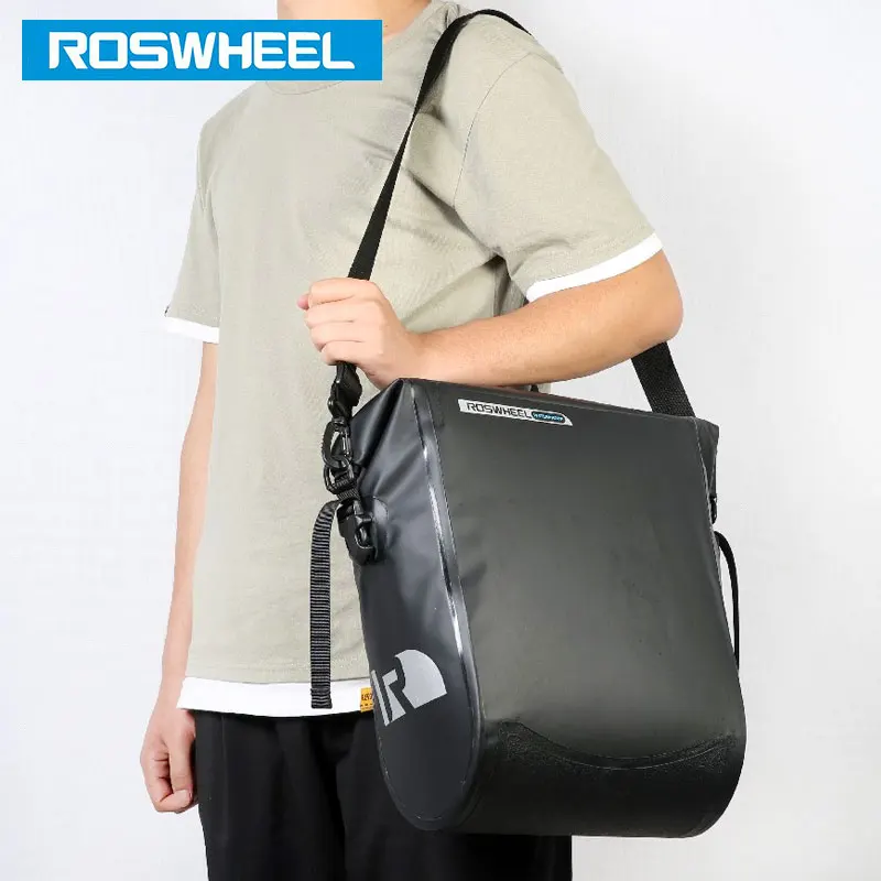 ROSWHEEL Водонепроницаемая велосипедная сумка 20л задняя стойка для багажника