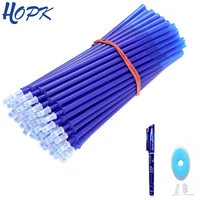 20pcslot erasable rod pen refill 0 5mm blueblackred ink refills set gel pen for school office writing supplies stationery