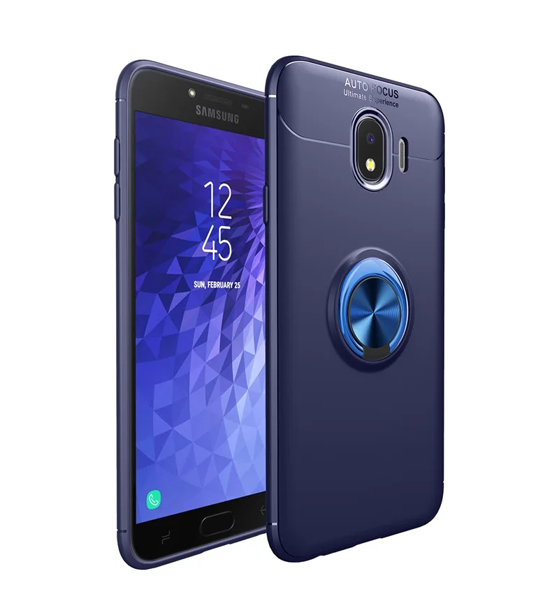 Для samsung Galaxy J4 Plus SM-J415F чехол Чехлы роскошный чехол с держателем-кольцом для пальца для Galaxy J4 Prime J4 SM-J400F корпус