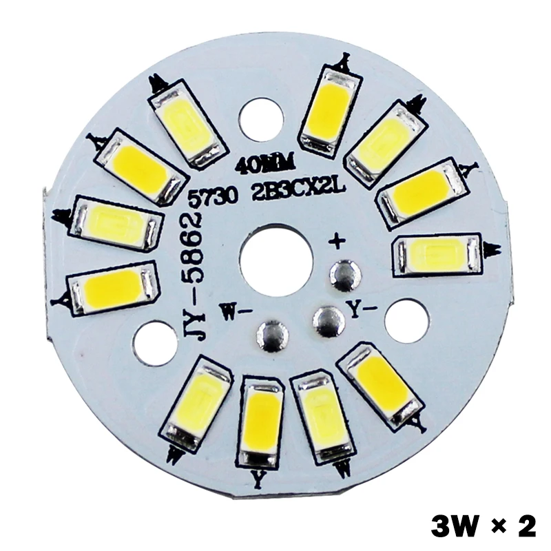 1 шт. теплый/холодный белый два цвета в одном PCB 3 Вт 5 7 9 12 15 18 5730 SMD световая Панель