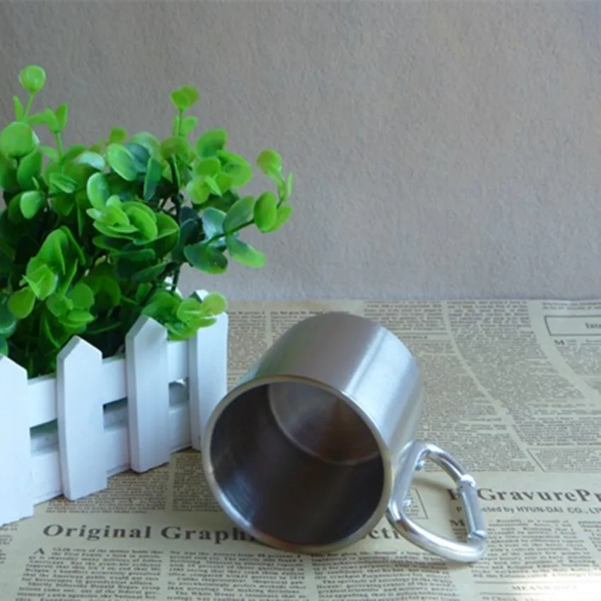 1 шт. портативная прочная компактная кружка из нержавеющей стали Складная