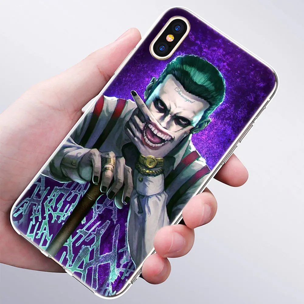 013 Горячий Джокер Харли Quin Мягкий силиконовый прозрачный чехол для Apple iPhone 11 Pro XS MAX XR X 7 8 Plus 6 6s Plus 5 5C 5S SE TPU чехол - Цвет: 013