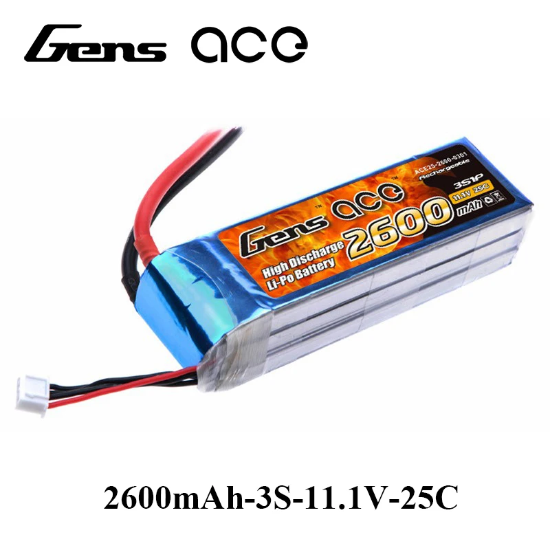 Gens ace Lipo батарея 11 1 В 14 8 в 2600 мАч 3S 4S батарейный блок 25C Т образные батареи для
