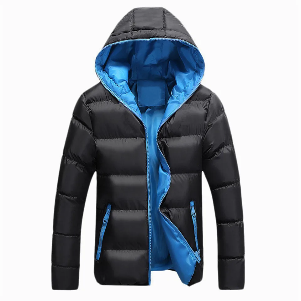 Men 2019 Winter Jacket Fashion Stand Collar Male Parka Mens Solid Thick Jackets and Coats Man M-5XL | Мужская одежда