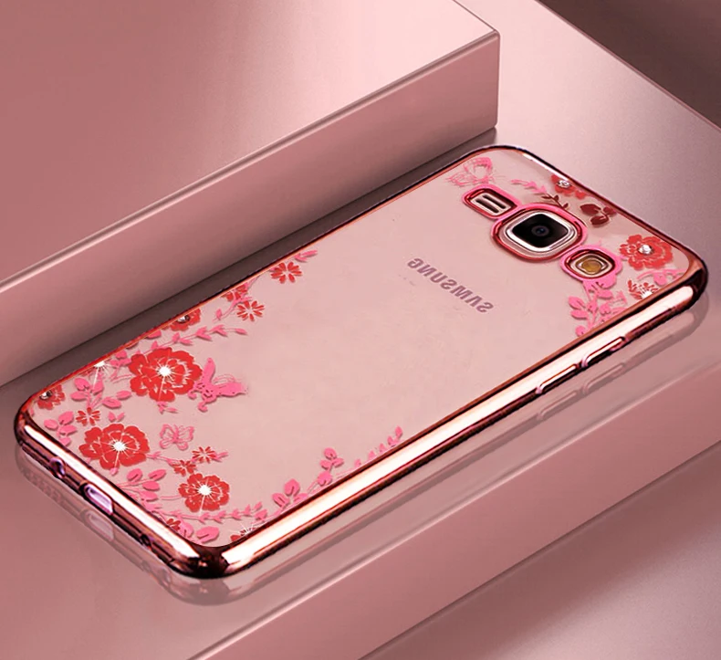 YueTuo etui, coque, чехол, чехол для samsung Galaxy J7 J 7 j700 Прозрачный 3D чехол для телефона s задний Мягкий ТПУ цветочные аксессуары