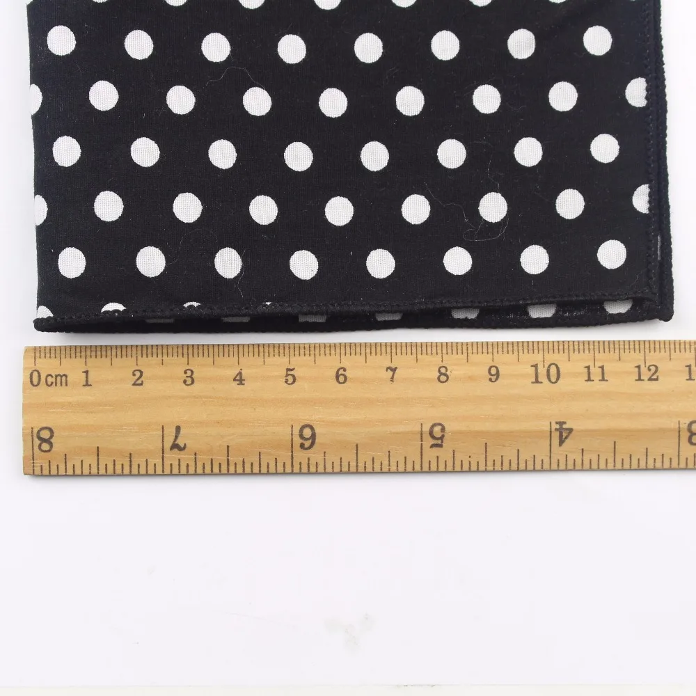 100% набор хлопковых галстуков в горошек для мужчин тонкий галстук круглый Hankerchiref