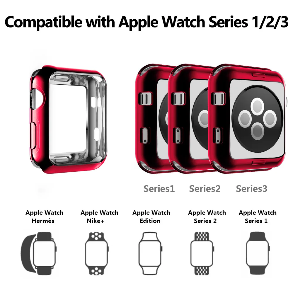 Maibosi Защитный чехол для Apple Watch iWatch серии 1/2/3 38 мм 42 Роскошный кожаный с покрытием в