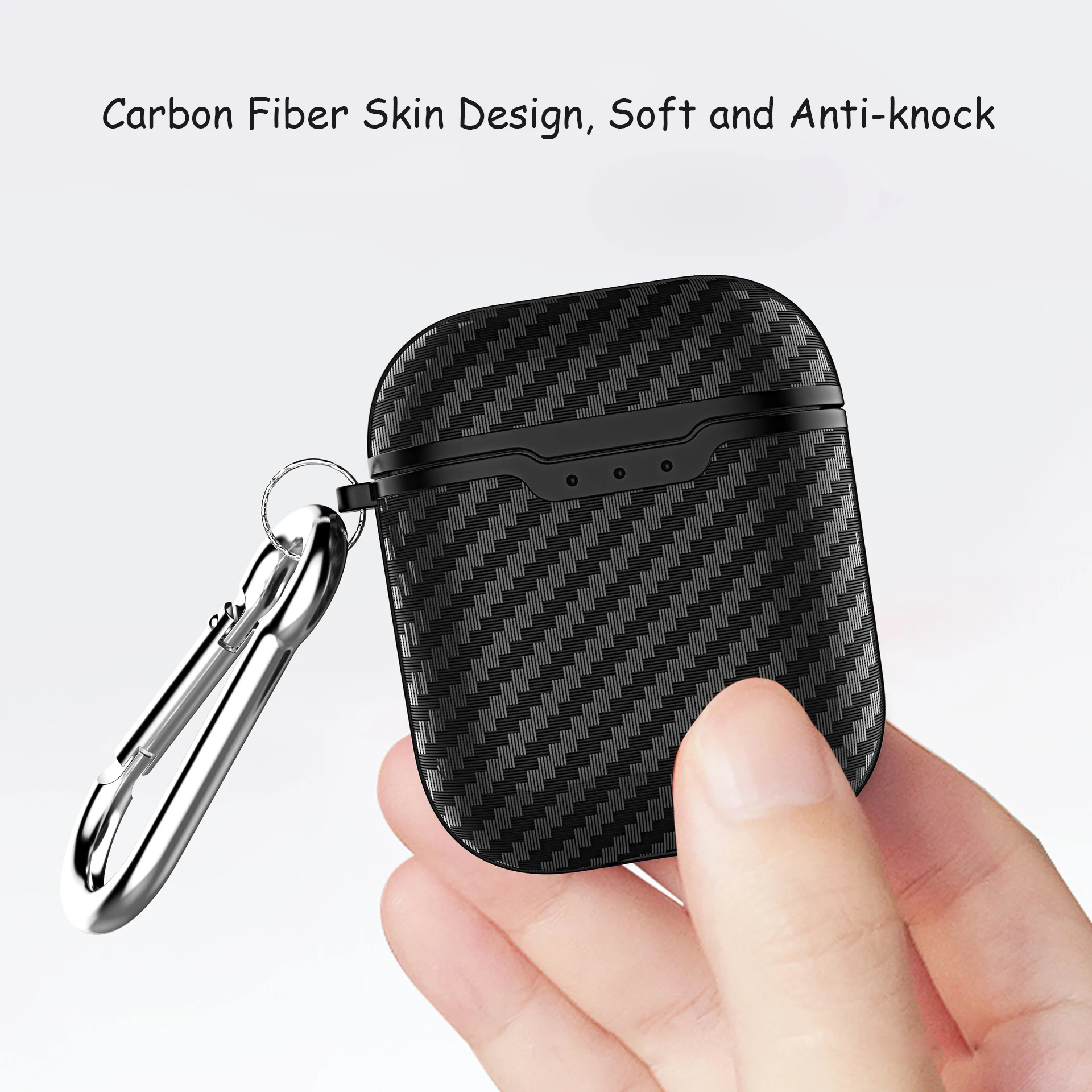 Чехол из углеродного волокна для Apple AirPods Bluetooth, беспроводные наушники, мягкие чехлы для Air Pods, чехол для гарнитуры, зарядная коробка