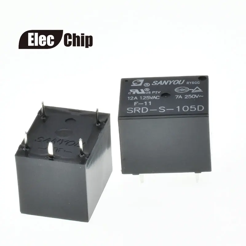 5 шт. реле питания SRD-S-105D 5VDC SRD-S-112D 12VDC SRD-S-124D 24VDC 12A 5pins DC5V DC12V DC24V 5V 12V 24V | Обустройство