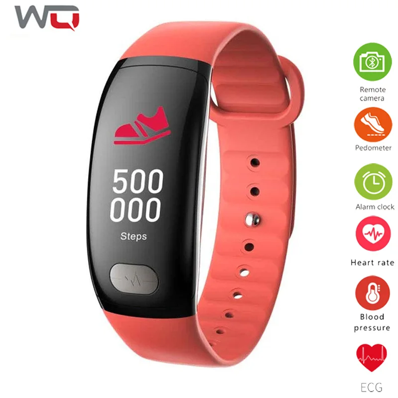 WQ B51 ECG PPG смарт браслет монитор артериального давления фитнес трекер спортивный