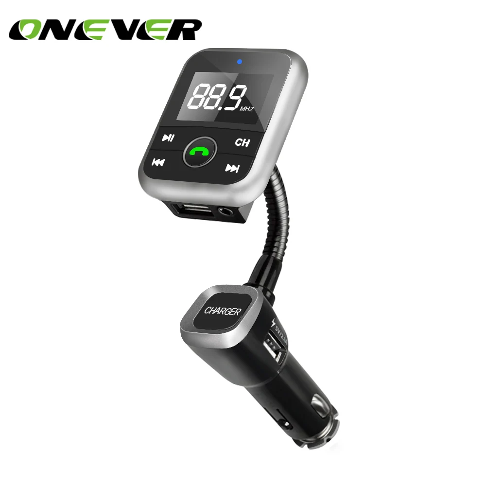 ONEVER Bluetooth Музыка Аудио Стерео Радио fm передатчик модулятор Автомобильный