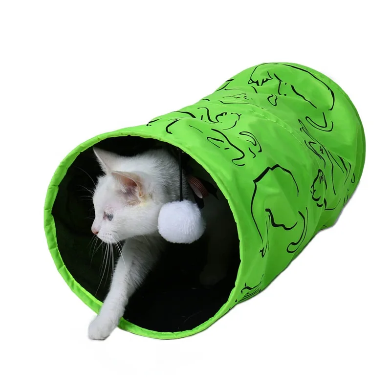 Игровой тоннель для кошек складная забавная игрушка игровой домашних животных с