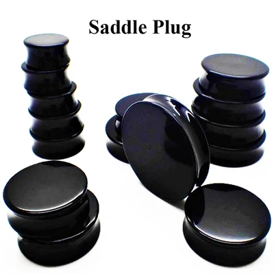 Saddle Plug Болотная пара, черное сердце, ушной туннельный датчик, акриловые ушные Спиральные пробки, ушные конусы, растяжки, расширитель, седло, беруши, 4-25 мм - Окраска металла: Saddle Plug