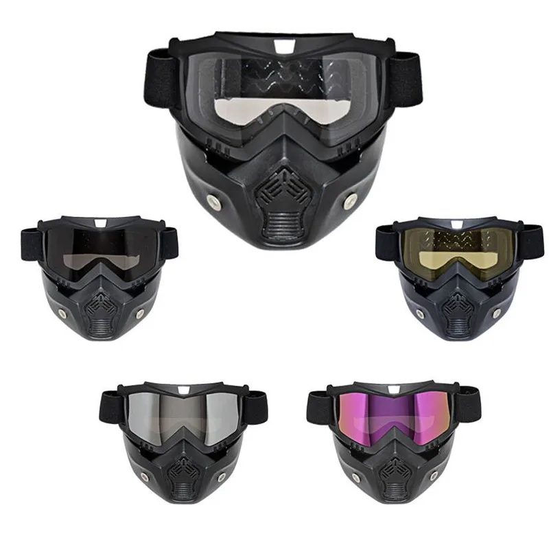 

MJMOTO Men's Motorcycle glasses Transparent Motorcycle Racing goggles mask for motocross full face helmet Gafas moto occhiali