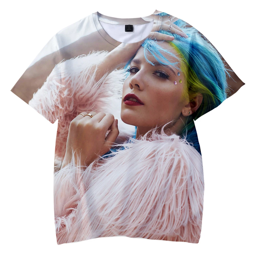 Детская футболка с 3D принтом Halsey Повседневная короткими рукавами для мальчиков и