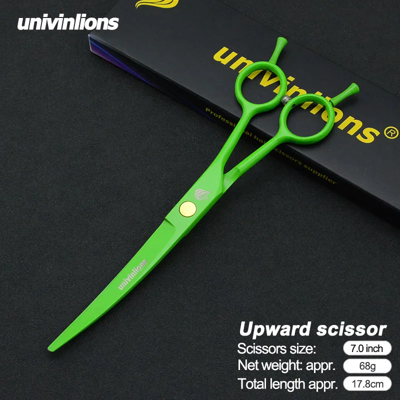 Univinlions " ножницы для стрижки собак Ножницы для собак Ножницы Для Стрижки животных и кошек ножницы для утончения собак изогнутые ножницы набор инструментов