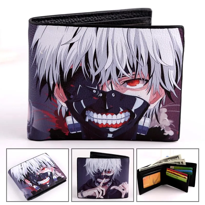 Tokyo Ghoul HITMAN REBORN Wallet Hetalia складной стильный цветной короткий кошелек держатель карты один удар человек нулевой мешок денег - Цвет: Tokyo Ghoul