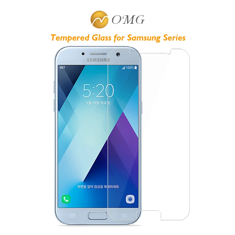 OMG 9H Премиум протектор экрана для Samsung A320 A520 A720 закаленное стекло Galaxy A5 A3 A7 2017