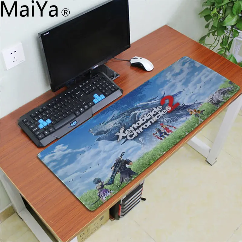 LockEdge 40x90cm MaiYa Xenoblade Chronicles 2 Комфортный коврик для мыши игровой коврик для мыши - Цвет: LockEdge 40x90cm