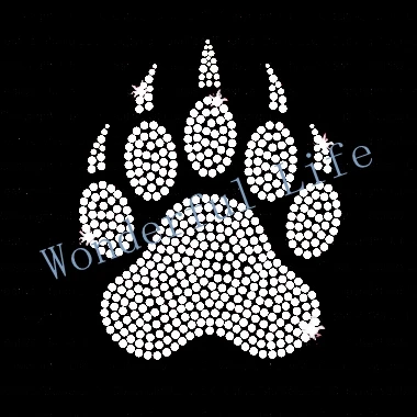 Бесплатная доставка медведь рисунок на одежду “лапа стразы передачи|paw sweater|paw print