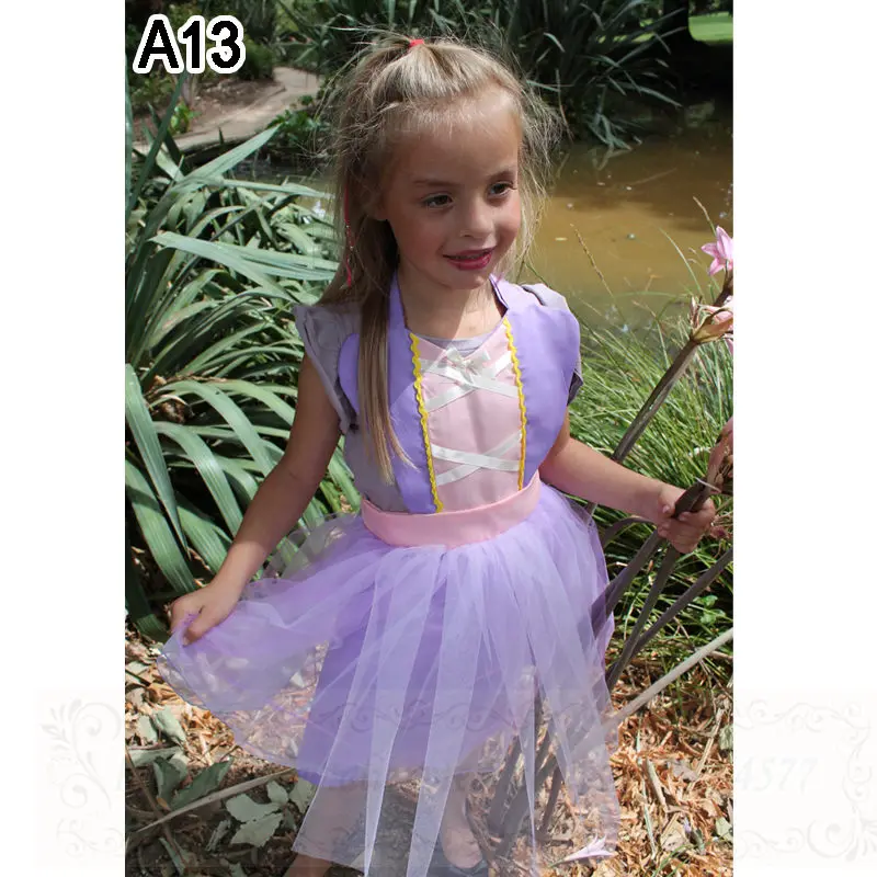 A13 Costumes for Girls Mermaid Snow White Elsa Costume Minnie Anna Cosplay Princess Tutu Apron for Halloween Christmas Easter Party - Цвет: A13
