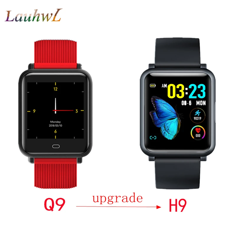 Q9 Upgrade H9 1 3 &quotЭКГ + PPG монитор HR кровяное давление умные часы водонепроницаемые IP67