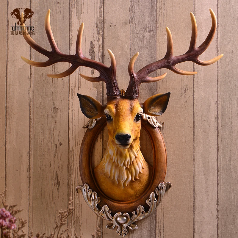 Голова искусства Ремесла Wanlang счастливый олень кулон настенная стильная
