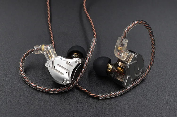 KZ ZS10 Pro 4BA 1DD гибридная технология наушники вкладыши HIFI бас металлические наушники Спорт шумоподавление Гарнитура ZSN ZSX ZST AS16