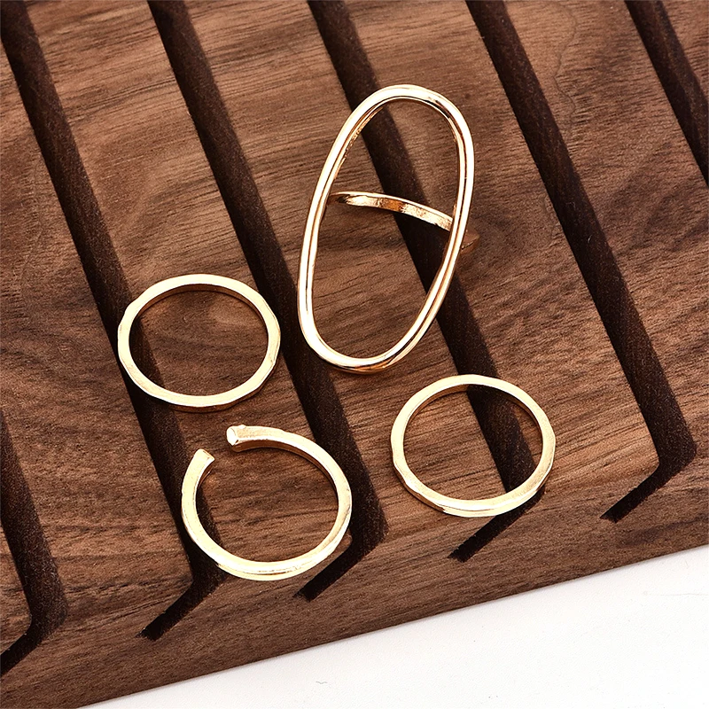 4 шт./компл. богемное женское винтажное овальное круглое геометрическое