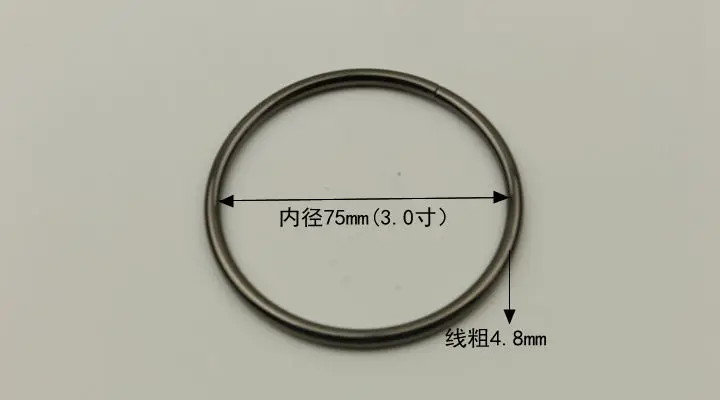 Металлические кольца для аксессуаров сумки 10 шт. размер 3 &quot(75 мм) онлайн-магазин
