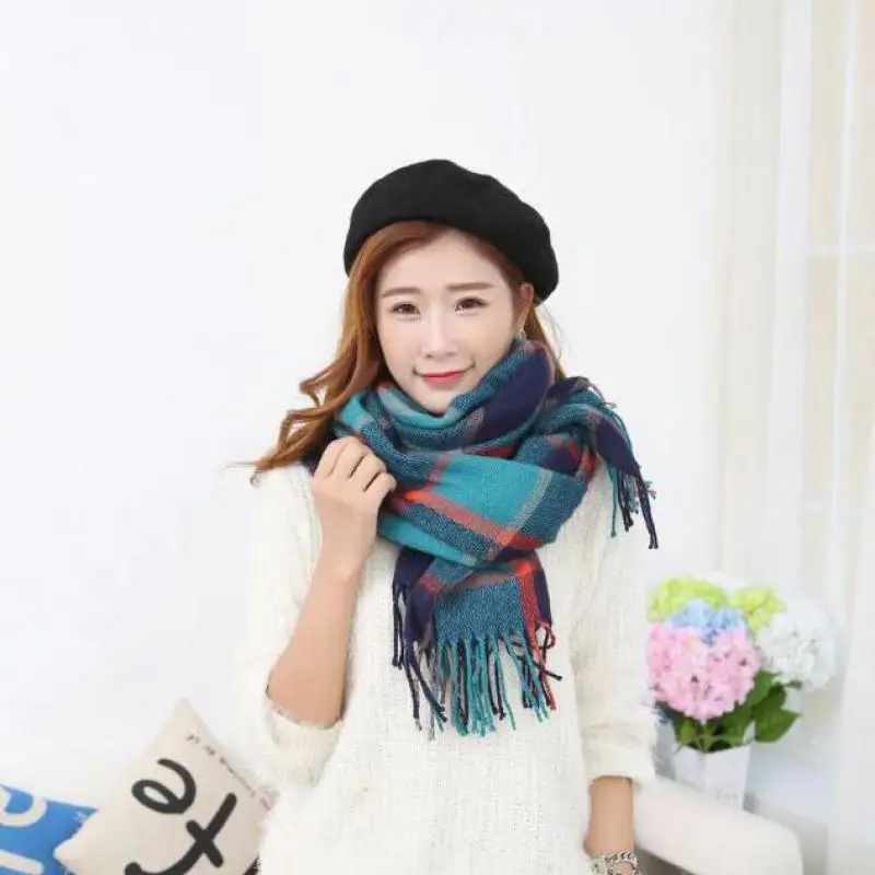 Новая модная коллекция 2015 года мужской кашемировый шарф Для женщин пледом