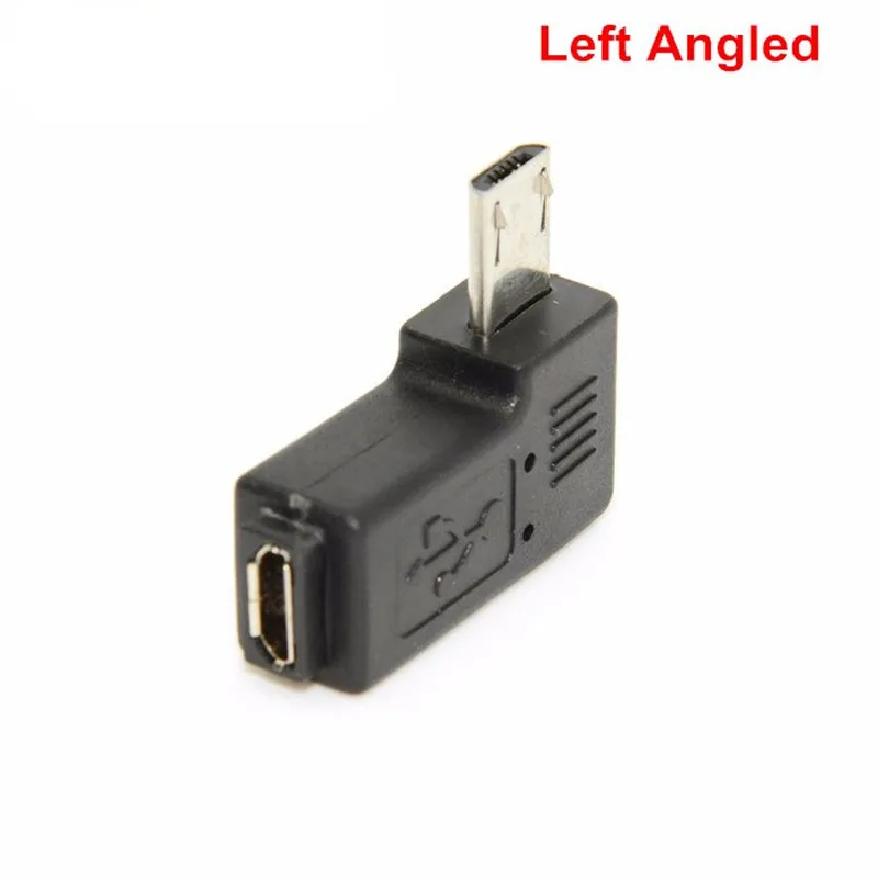 9 мм Длинный разъем 90 градусов правый и левый Угловой Micro USB 2 0 5Pin штекер к гнезду M