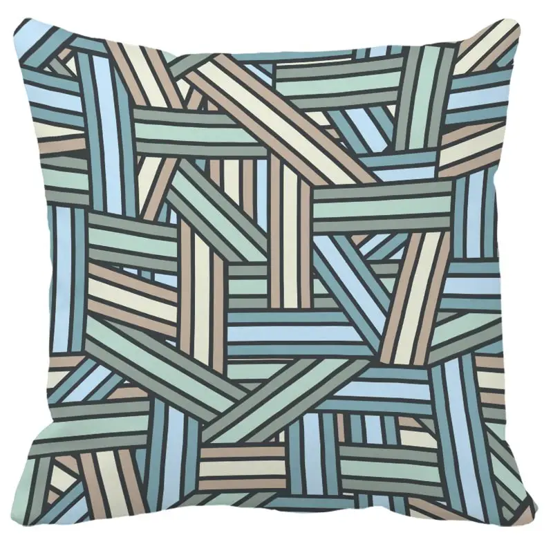 Красный Наволочка для подушки 45x45 см, 50*50 см, 60x60 см, скандинавские простые геометрические декоративные наволочки для дивана из полиэстера и хлопка - Цвет: Красный