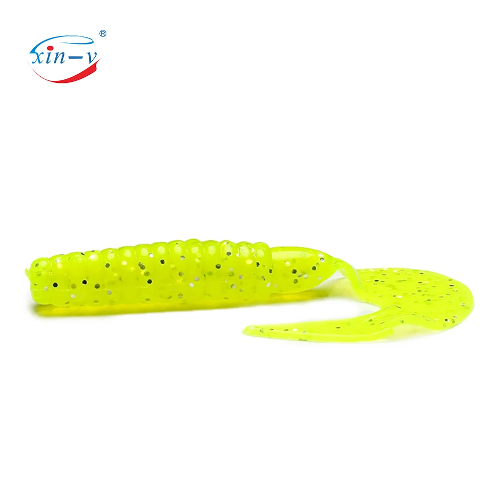 10pcs/lot 70mm 4.5g Soft KAL70 Artificial Bait Shad Swimibaits Grub Small Bass Fishing Lure for Jig Worm Head 6 Colors | Спорт и