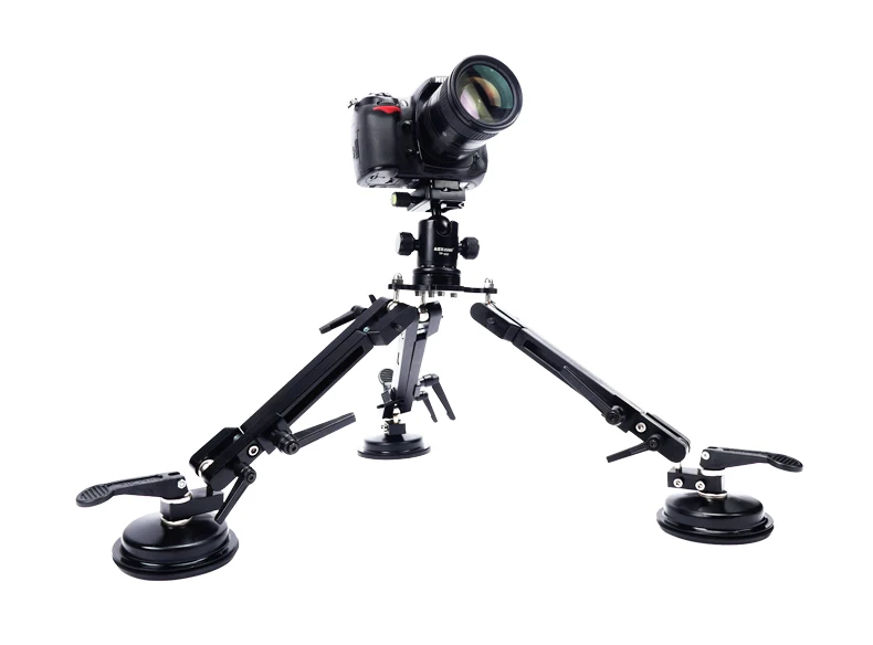 Регулируемый 50кг нагрузки алюминиевый dslr Профессиональный штатив для