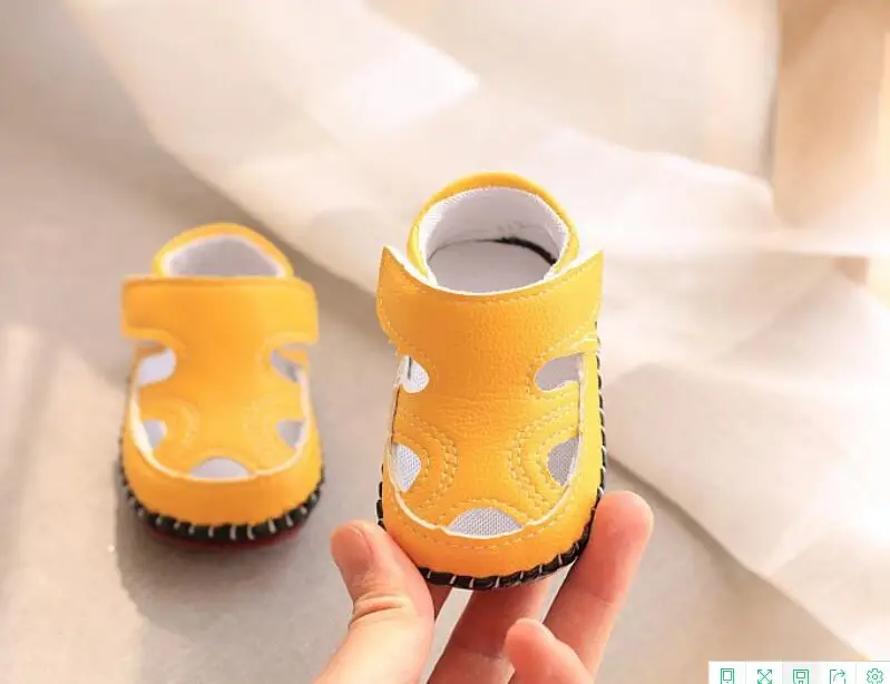 Летние мужские и женские сандалии для малышей от 0 до 1 лет обувь baotou с мягкой