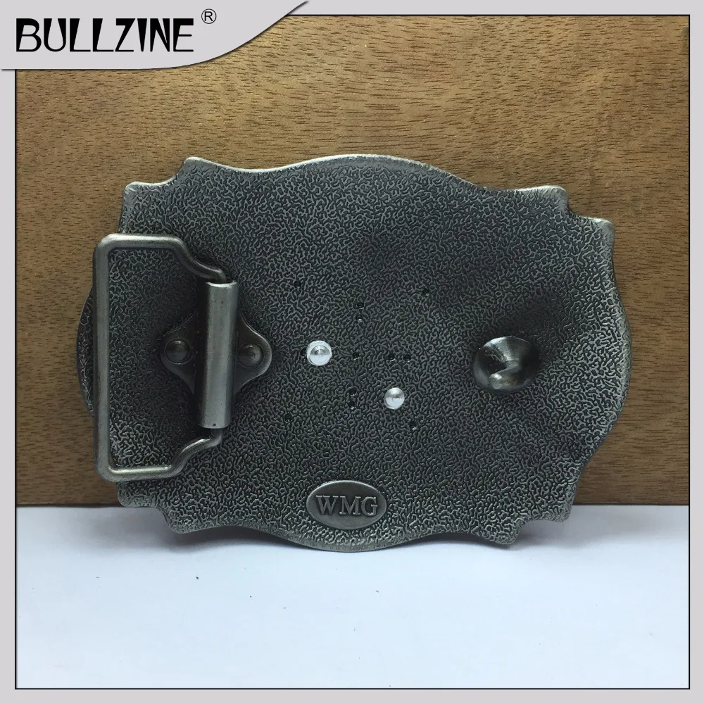 Пряжка для ремня Bullzine с надписью A Оловянным и золотым покрытием FP-03687-A подходит