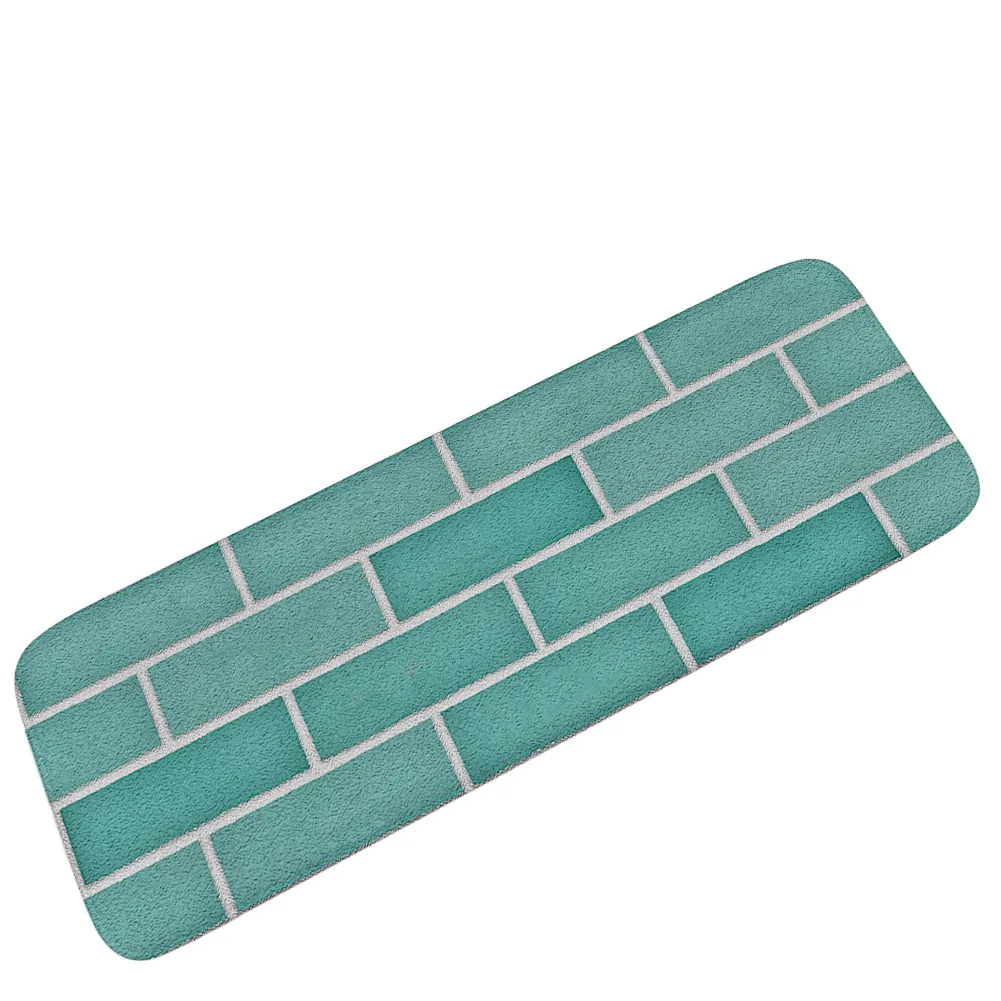 Длинный напольный коврик с узором из камня украшение для гостиной Нескользящий