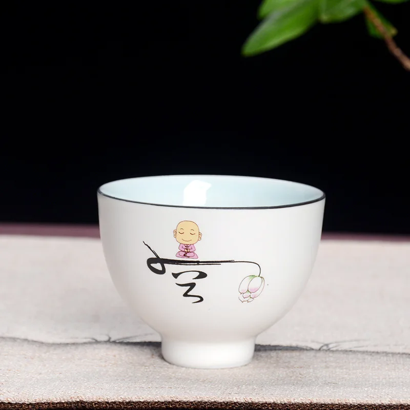 6Pcs/Set Tea Cup Handmade Teaware Porcelain With Gift Box | Дом и сад