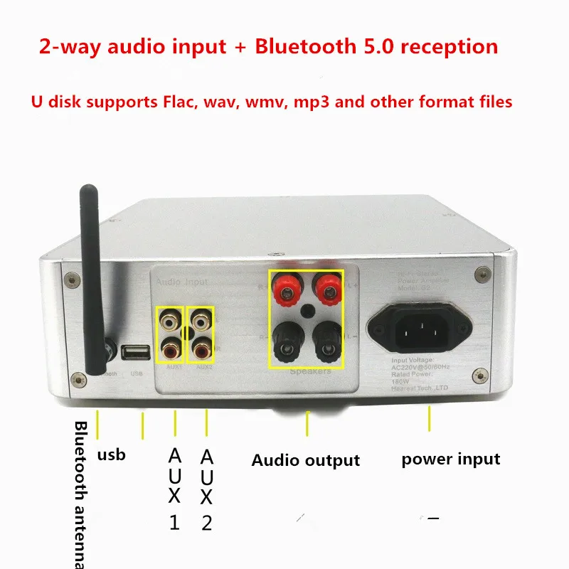 Предусилитель OPA2604 + TA2022 Bluetooth 5 0 HIFI fever 2 каналов 180 Вт встроенный Домашний