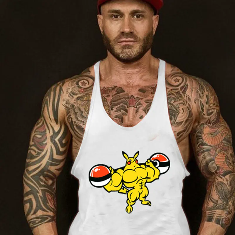 Nouveau mode coton chemises tank top Plus gymase sans manches hommes Мужская Фитнес сорочка майка для